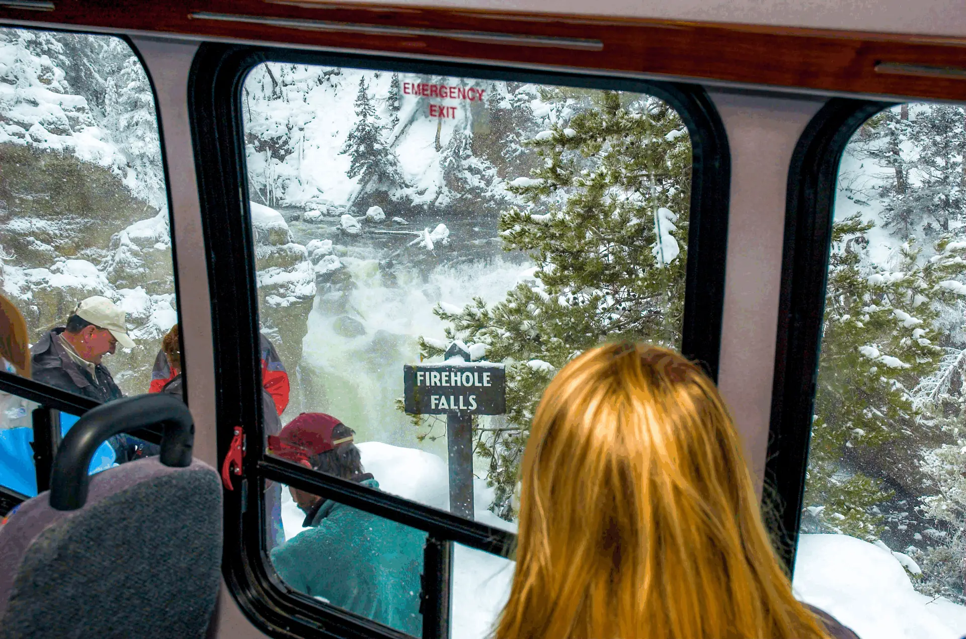 SYT Van Firehole falls winter